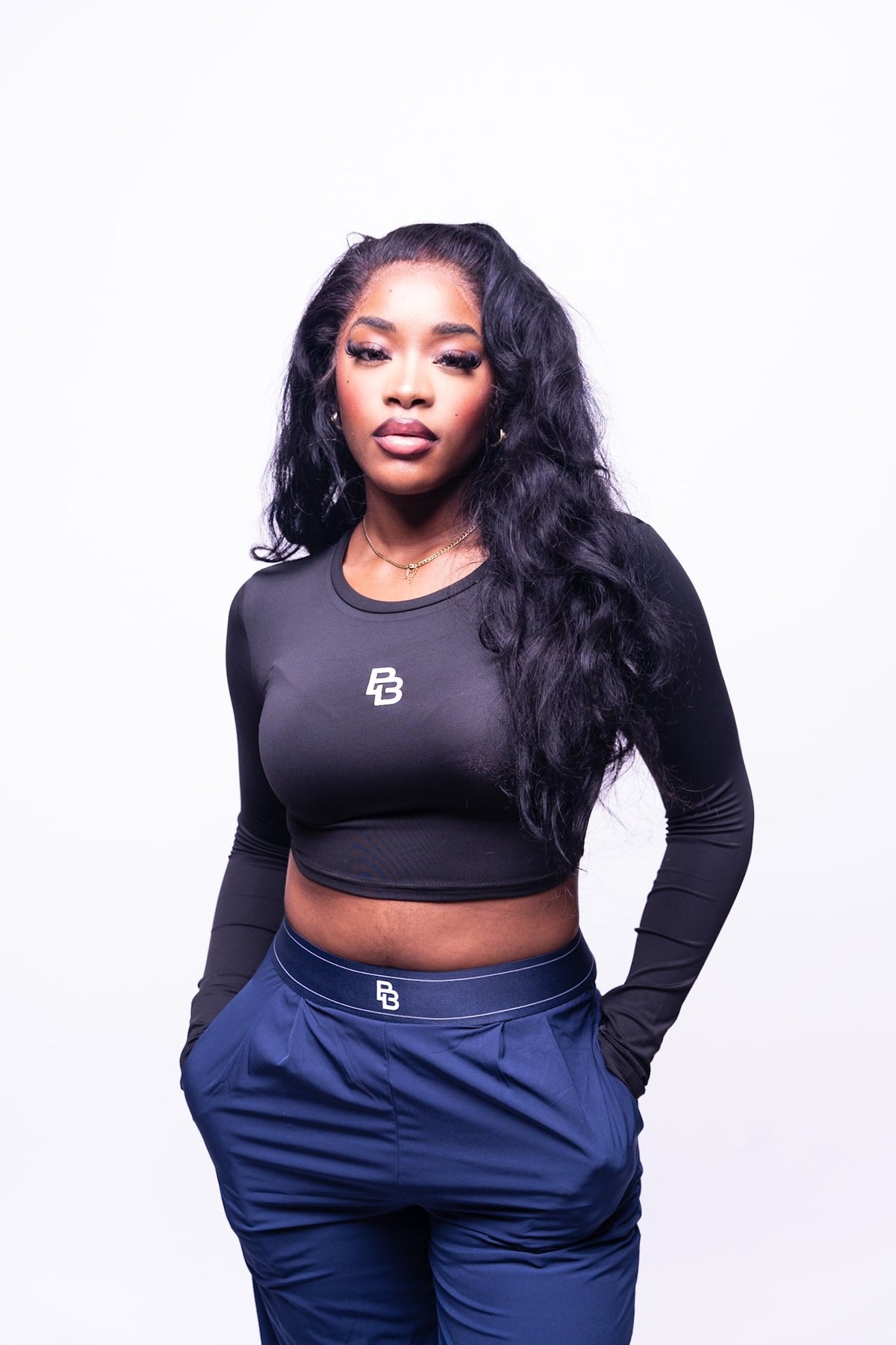 CROP TOP MANCHES LONGUES